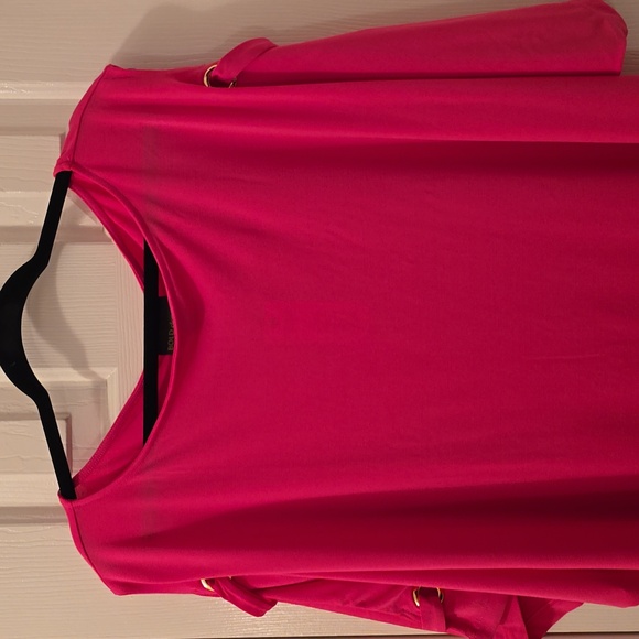 BOLD ELEMENTS BRAND WOMENS PLUS SIZE PINK "COLD SHOULDER" TOP SIZE 3X - Picture 1 of 16